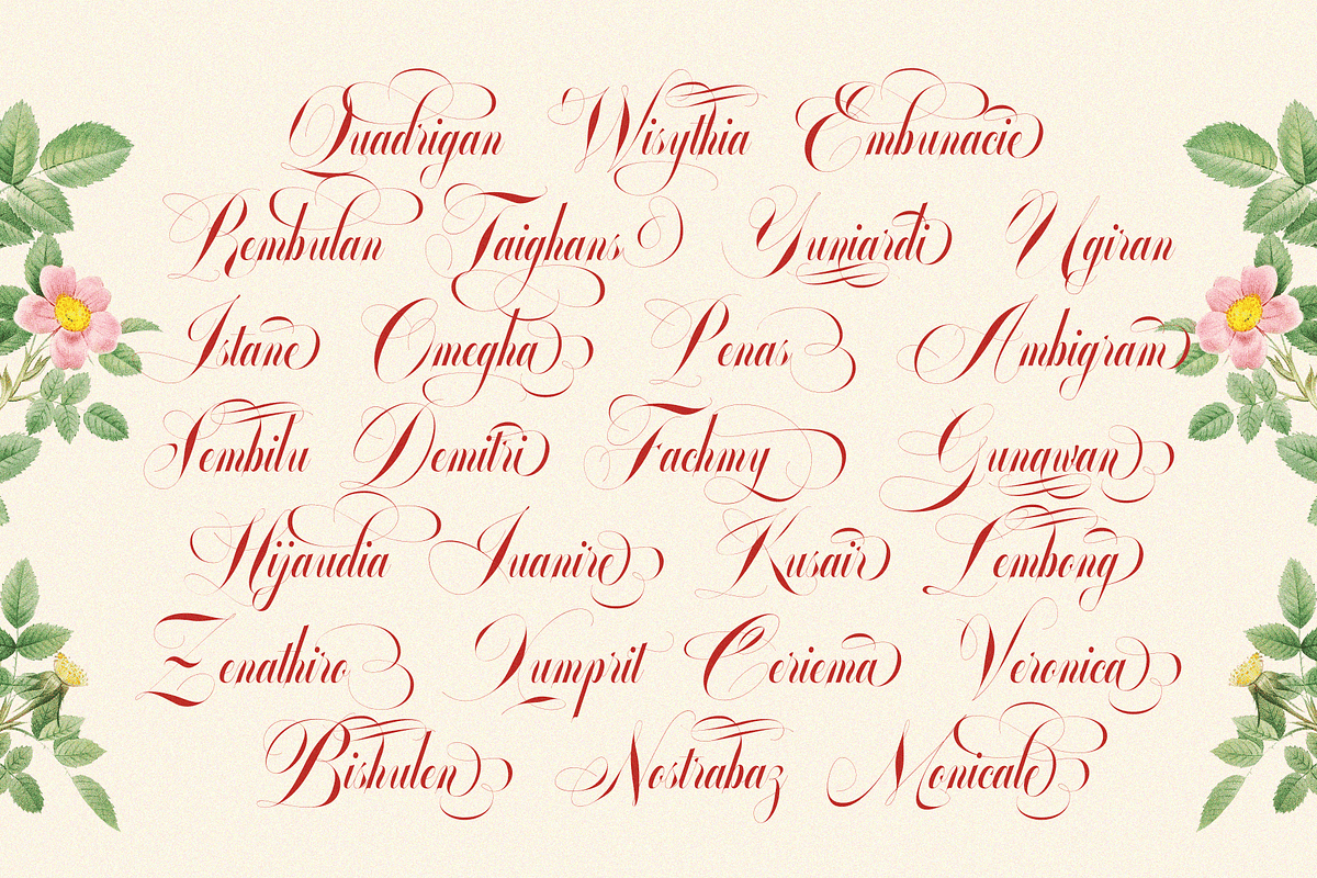 GLOWING ROMANCE — Luxury Calligraphy, a Script Font by Enxyclo Studio (Photo 20 of 22)