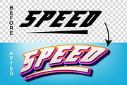 Speed 3D Text Effect Style, a Layer Style Add-On by Mockmenot (Thumbnail 2 of 2)