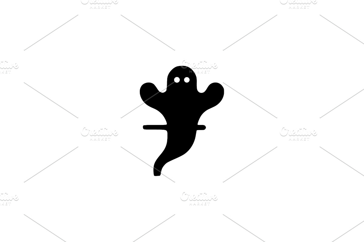 Ghost With Line Silhouette Vector, an Object Illustration by Vectorium Studio (Photo 1 of 4)