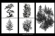 Procreate, landscape design kit, a Brush Add-On by Studio.Valhalla (Thumbnail 3 of 8)