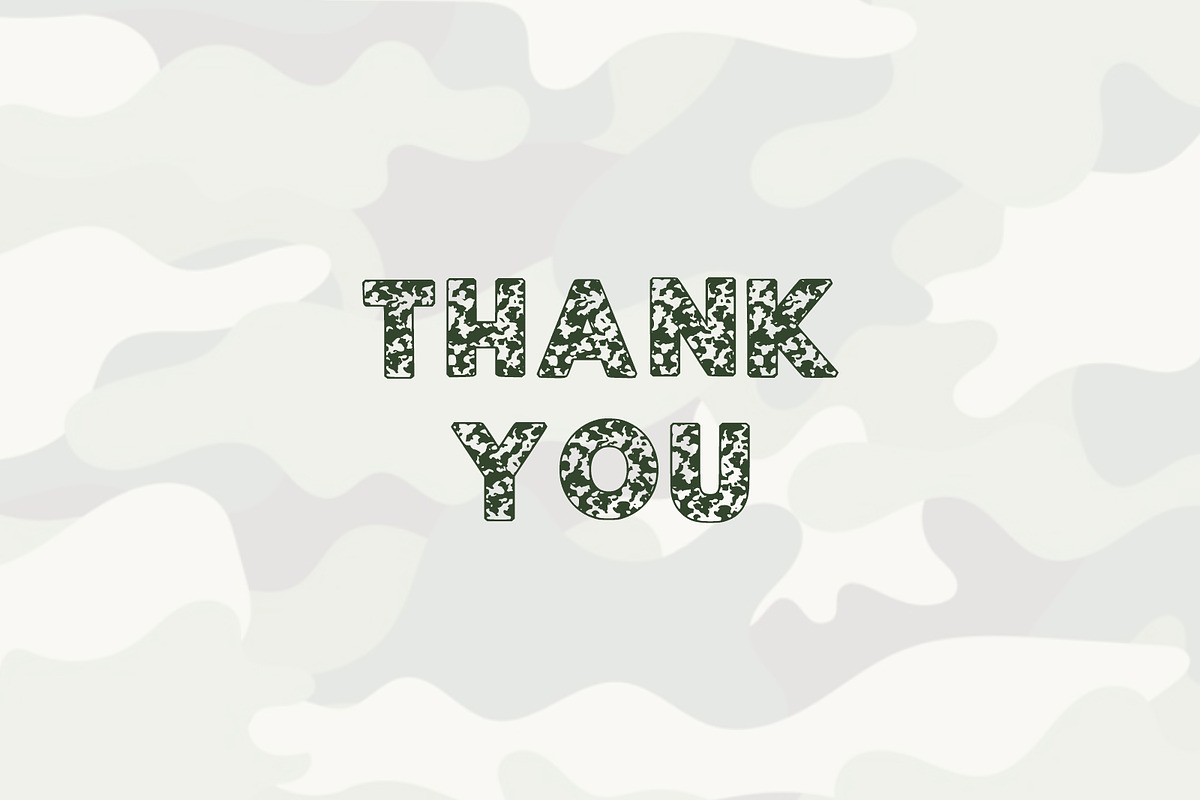 Army Strong Camouflage Display Font, a Blackletter Font by Fourteen Letter (Photo 4 of 4)
