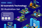 3D Isometric Technology Pack, an Illustration by novia99design (Thumbnail 1 of 6)