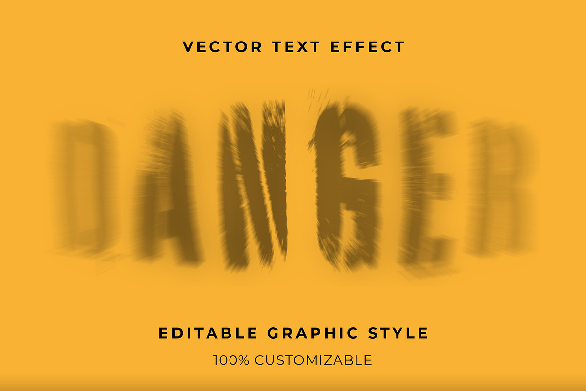 Distorted Blur Text Effect