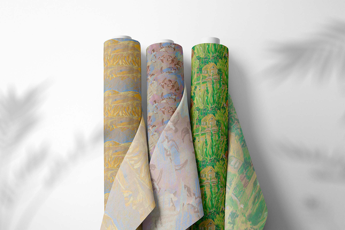 Kids Crayon Forest Seasons Seamless, a Pattern Graphic by Lucyinyourheart (Photo 4 of 10)