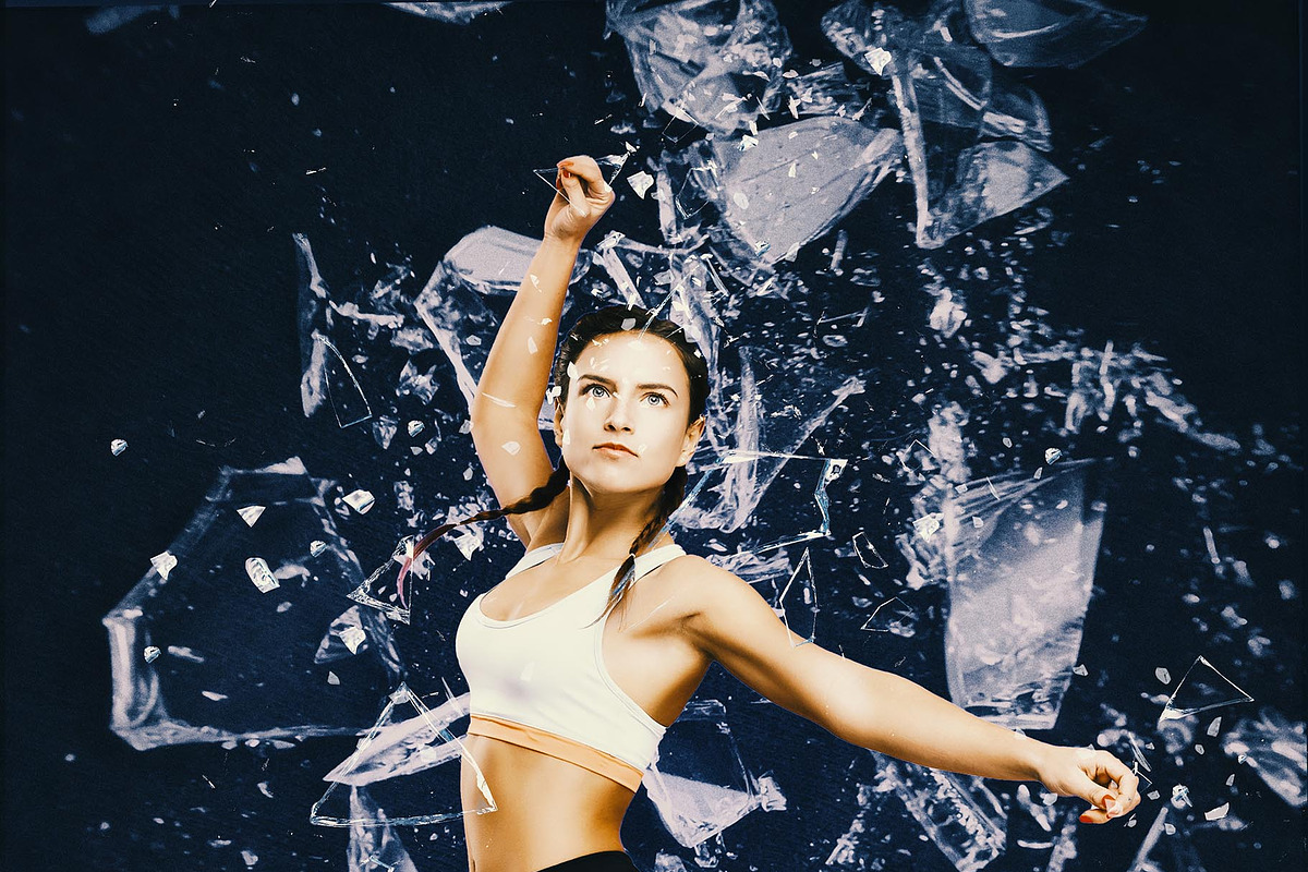 Portrait Broken Glass Photo Effect, an Action Add-On by Photoshop Action (Photo 3 of 11)