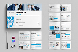 Business Plan Brochure Landscape, a Brochure Template by E-Type