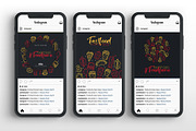 Foodporn or Fastfood banners, a Social Media Template by Leo Edition (Thumbnail 2 of 4)