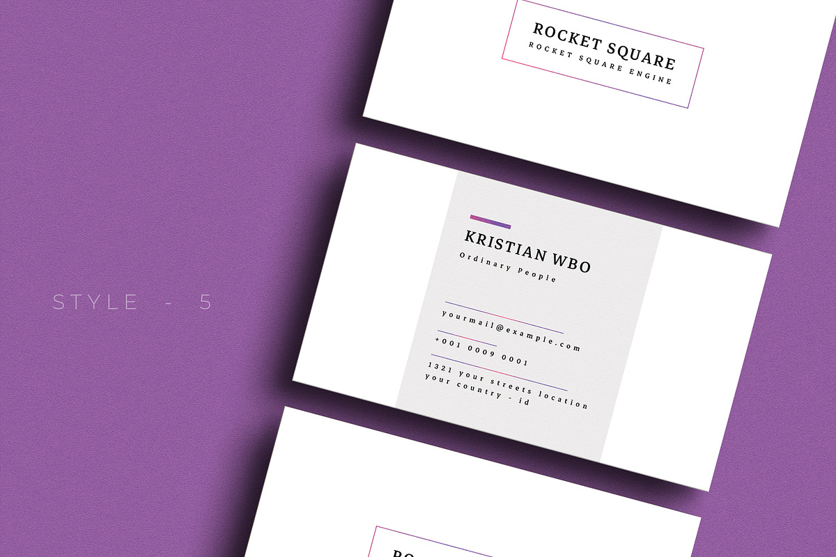 Bring Minimalist Business Card  V.68, a Business Card Template by Ctrl space studio (Photo 6 of 6)