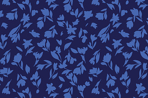 Floral Patterns. Vector Set 4 Prints