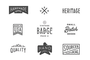 Vintage Badge Pack 2