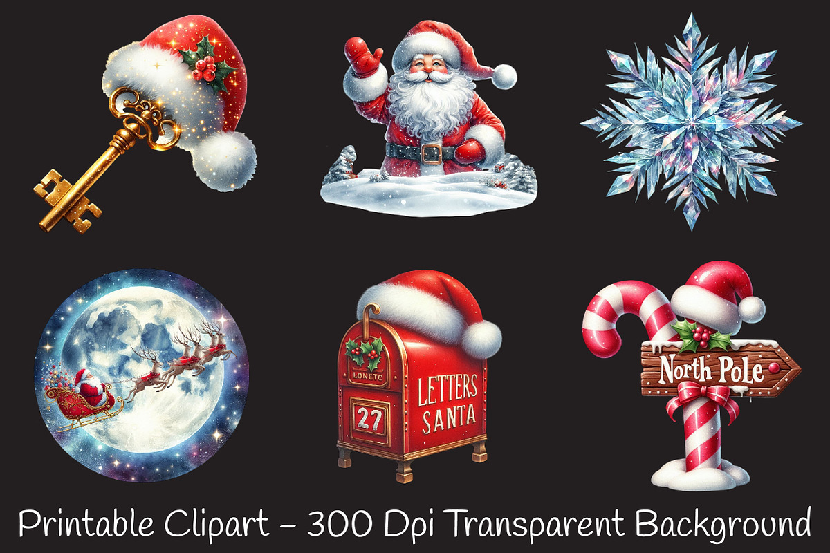 Magical North Pole Christmas Clipart, an Illustration by RobertsArt (Photo 4 of 7)