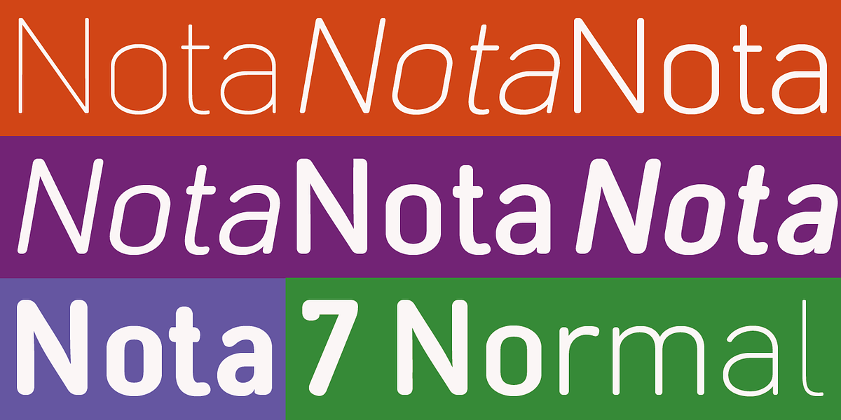 Nota-Rounded, a Sans Serif Font by Wiescher-Design (Photo 5 of 7)