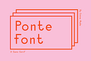 Ponte Font, a Sans Serif Font by Emma Make (Thumbnail 1 of 7)