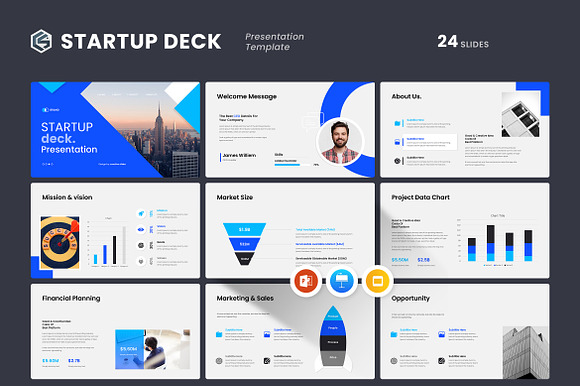 Startup Deck PowerPoint Template preview 6