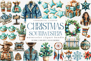 Southwestern Christmas PNG Bundle, an Illustration by SinaCreation (Thumbnail 1 of 7)