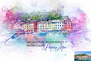 Architecture Watercolor Drawing, an Action Add-On by MRI STUDIO