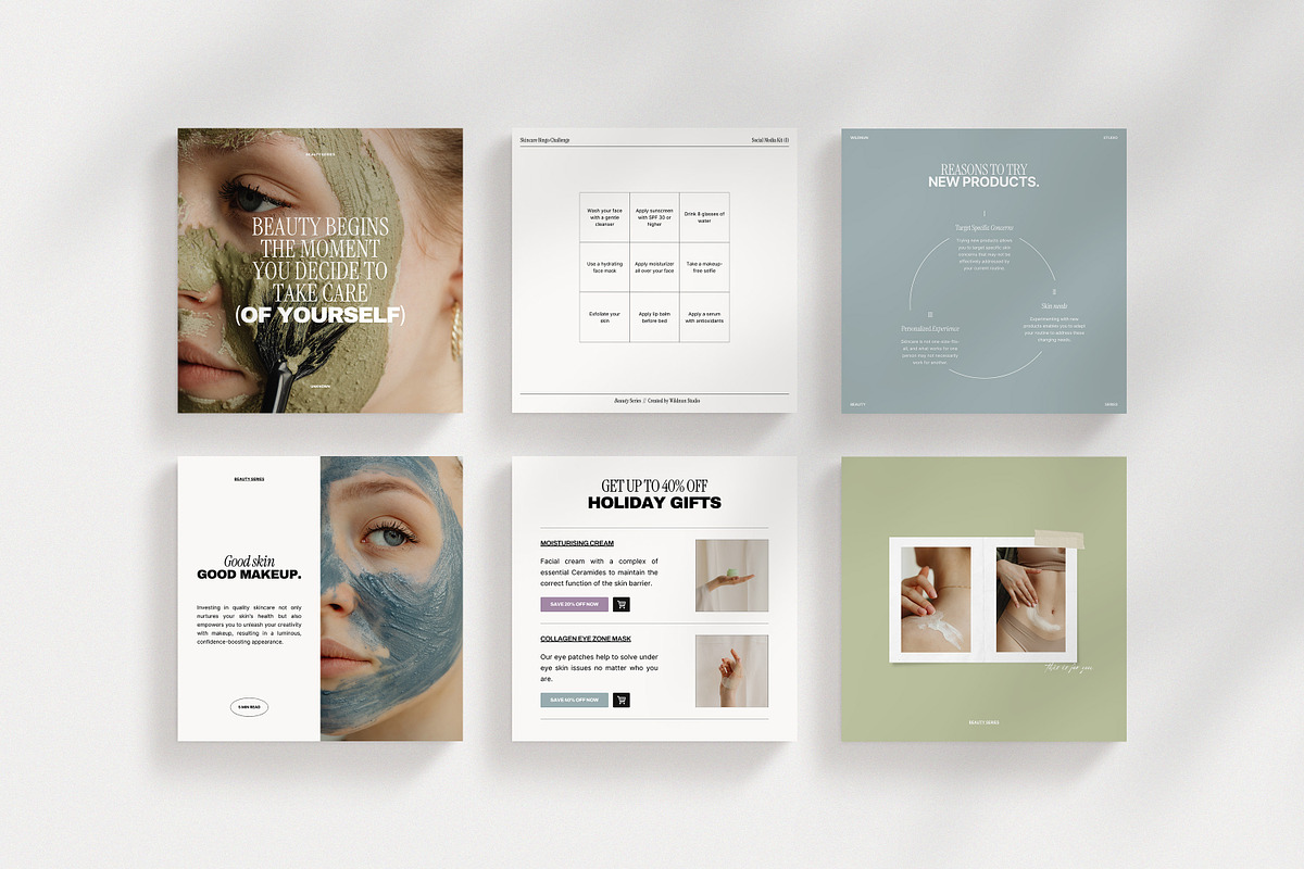 Beauty - Entire Instagram Collection, a Social Media Template by Wildnun Studio (Photo 12 of 52)