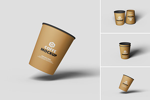 3 Cup Mockup Sets