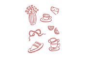 Afternoon Tea Clipart, an Illustration by Jordyn Grace Design (Thumbnail 3 of 4)
