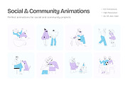 100 Animated Social and Community, a Person Illustration by Brickclay (Thumbnail 1 of 4)
