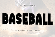 Baseball, a Script Font by InermediaSTUDIO (Thumbnail 1 of 8)