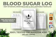 Blood Sugar Log KDP Interior, a Templates & Theme by M9 Design (Thumbnail 1 of 3)