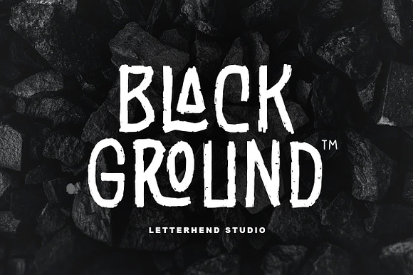 Black Ground - Rustic Typeface preview 8