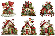 farmhouse valentine clipart, an Illustration by CreationArt (Thumbnail 5 of 5)