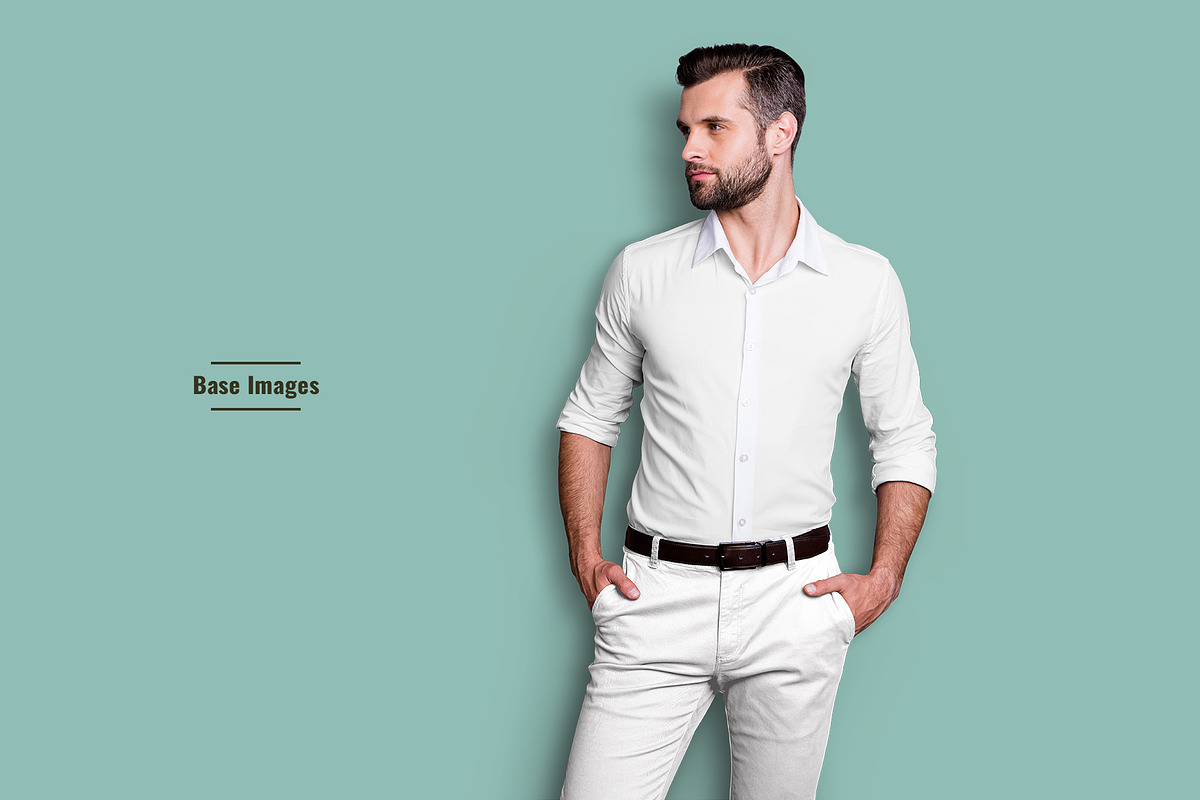 Mens Formal Outfit Mockup, a Shirt Mockup by Designertale (Photo 6 of 6)