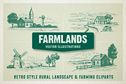 Farmlands Vector Illustrations, a Marketing Template by g design (Thumbnail 1 of 3)
