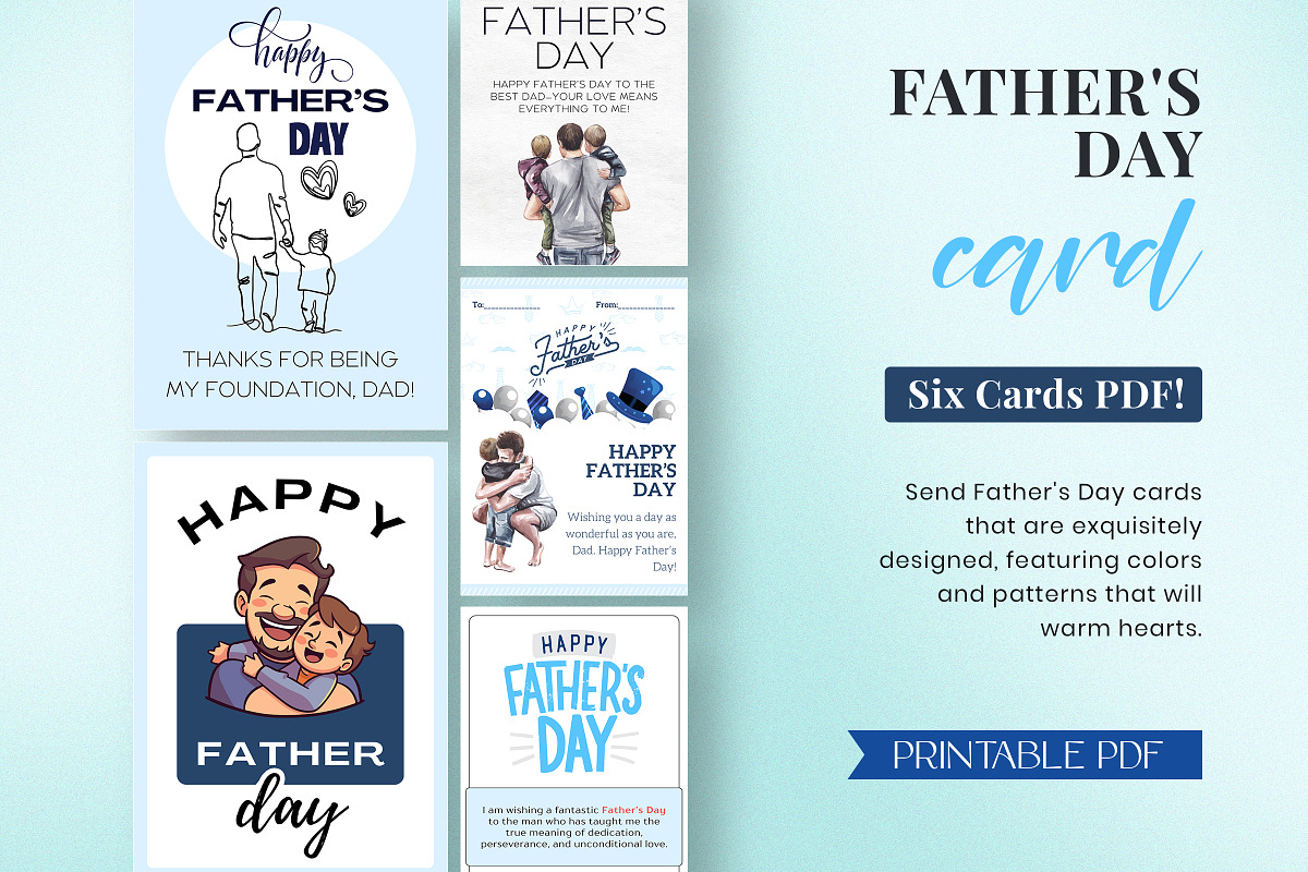 Father's Day Card PDF, a Design Template by Snapybiz (Photo 9 of 9)