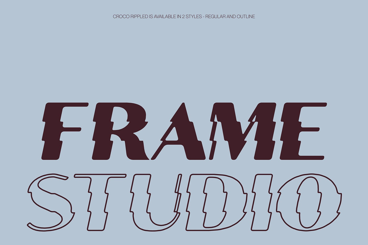 Croco Rippled, a Sans Serif Font by Craft Supply Co. (Photo 3 of 8)