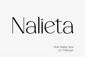 Nalieta - Clean Display Sans