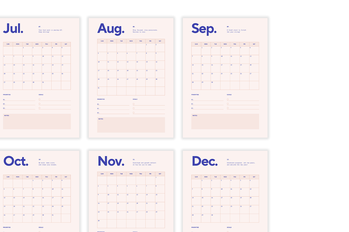 2025 Digital Calendar Planner, a Stationery Template by Glücklich Studio (Photo 4 of 5)