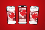 Valentine Day Party Event Flyer Set, a Flyer Template by The Good Store (Thumbnail 2 of 2)