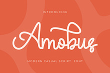 Amobus - Modern Casual Script Font