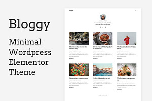 Bloggy - Minimal Blog Theme, a Templates & Theme by aryanshirani