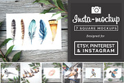 Instagram & Etsy Print Mockup, a Print Template by Drifter Studio PrintShop (Thumbnail 1 of 4)