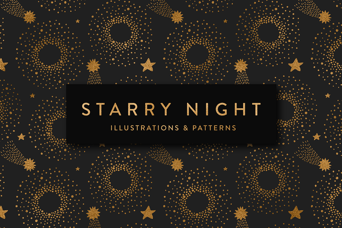 Starry Night, a Pattern Graphic by Type and Graphics Studio (Photo 1 of 13)