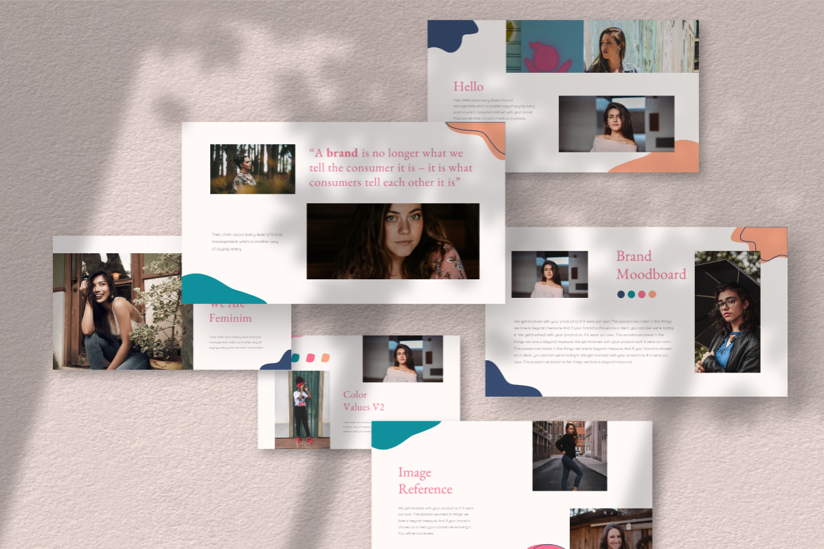 Feminim Brand Powerpoint Template, a Presentation Template by Inkofert (Photo 3 of 8)