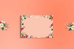 Peony Stationery Set