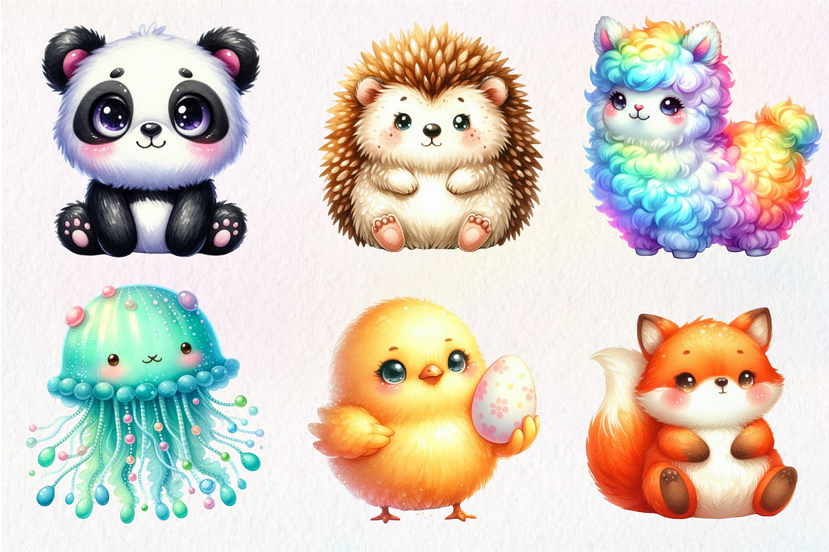 Squishmallow Animals Clipart PNG, an Illustration by Dream Creation (Photo 6 of 7)