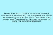 Sadina Slab SC, a Slab Serif Font by NumidiaType (Thumbnail 4 of 6)