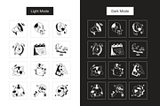 Animated Statistics Doodles, a Solid Icon by Prosymbols (Thumbnail 3 of 7)