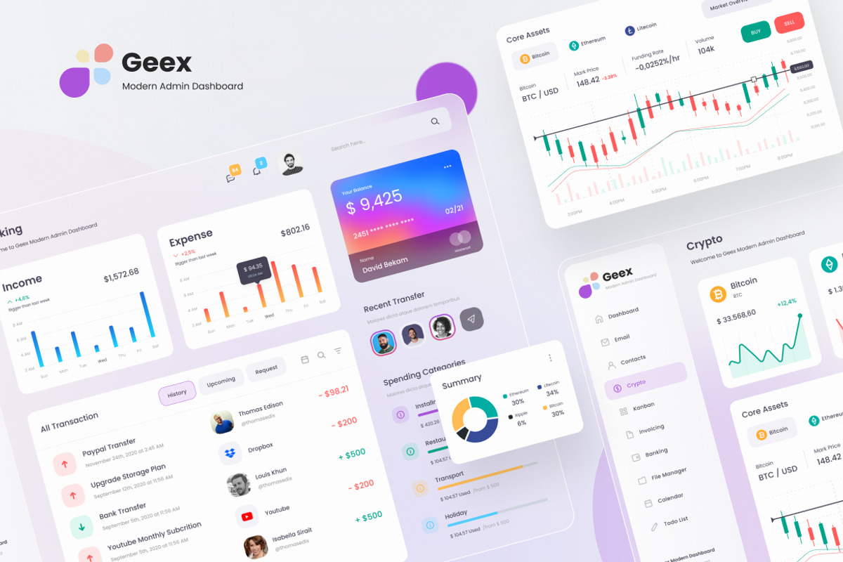 Geex - Modern Admin Dashboard preview 3