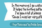 Practical Vein - super duper cute!, a Handwritten Font by pizzadudedotdk (Thumbnail 7 of 8)