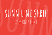 SUNN Line Serif Caps Only Font, a Serif Font by Wild Ones (Thumbnail 1 of 6)