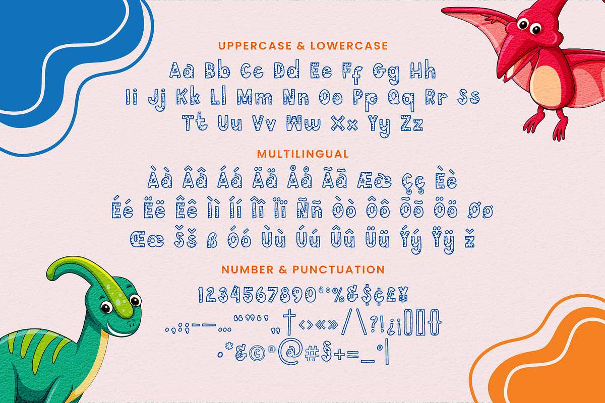 Little Dino - Fun Display Font, a Handwritten Font by Imoodev (Photo 5 of 5)