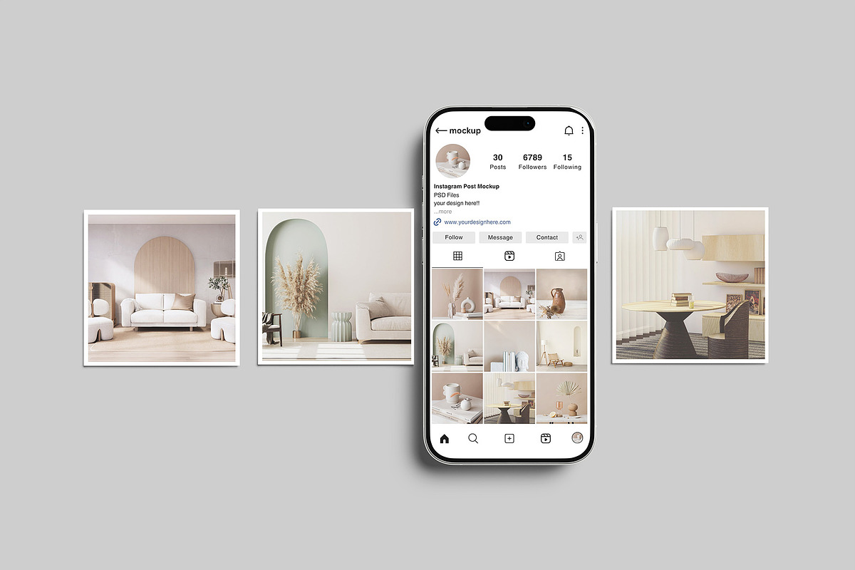Instagram Post Mockup, a Social Media Template by Graphiculon (Photo 5 of 11)