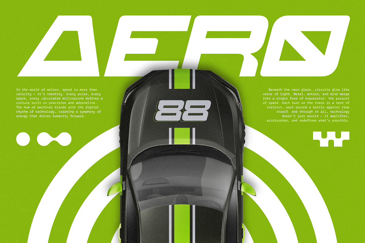 Hyper Sport - Racing Logo Font, a Sans Serif Font by Nirmana Visual (Photo 6 of 17)